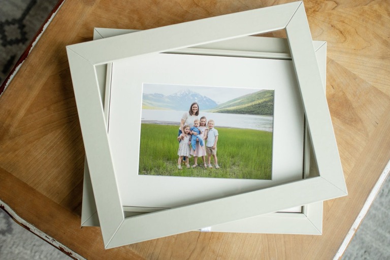 framing options for a photograph for products offered